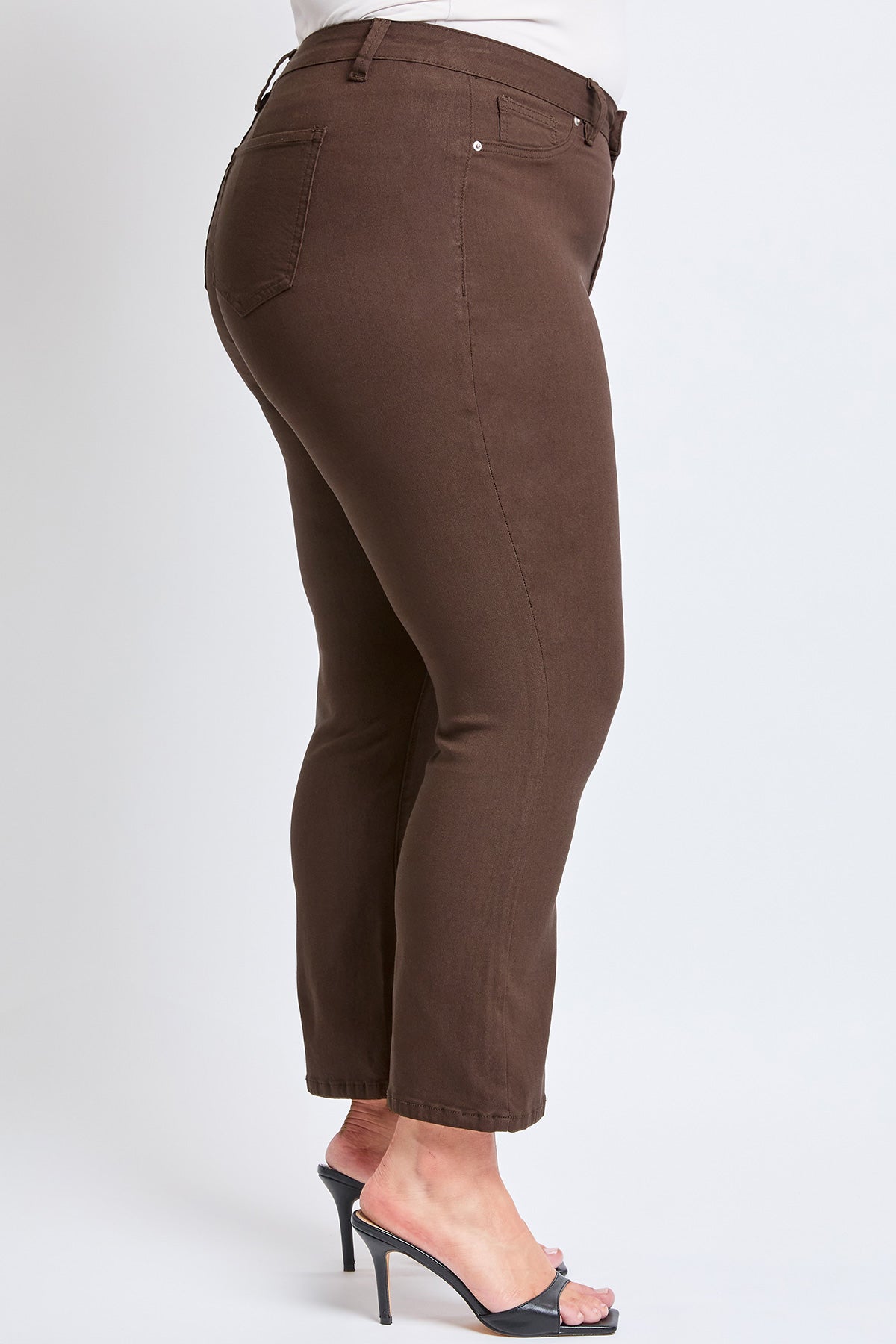 Women's Plus Hyperstretch Cropped Kick Flare Pants YMI JEANS